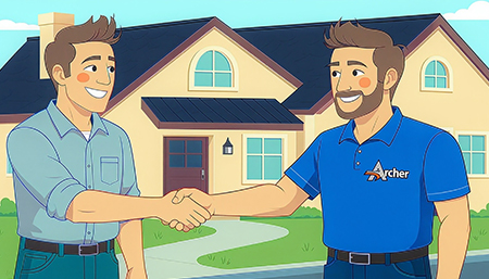 Your referred customer chooses Archer Exteriors... Your referred customer chooses Archer Exteriors...