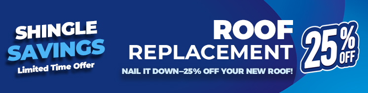 Nail it down - 25% off your new roof!