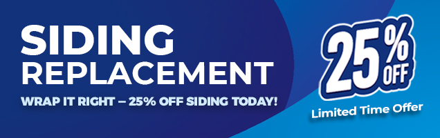Wrap it right - 25% off siding today!